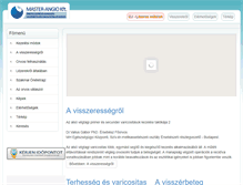 Tablet Screenshot of master-angio.hu